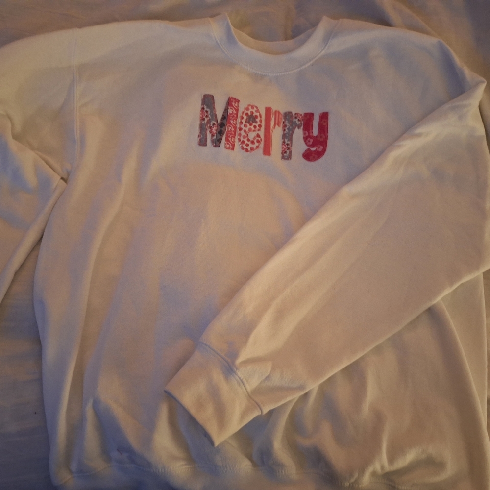 "Christmas "Merry" Design Sweatshirt